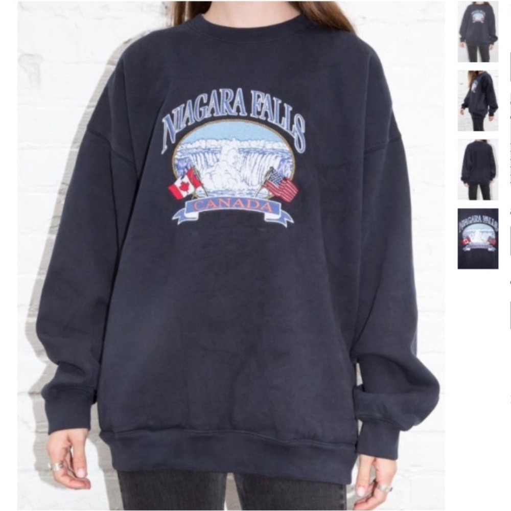 Brandy Melville Niagar falls canda oversize crewneck - Picture 2 of 16
